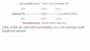 Quantifiers: much, many, little/few, a lot of, some, every, any - English Grammar lesson