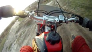 XR 400R прохват до мелового карьера