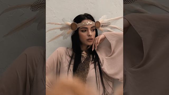 Украшение из перьев, стиль бохо. Feather Bohemian Accessories, Burning Man Style