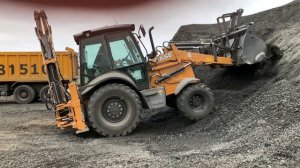 CASE 580 ST - Испытание погрузчика