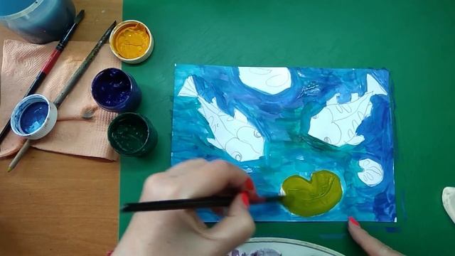 Рыбки в пруду