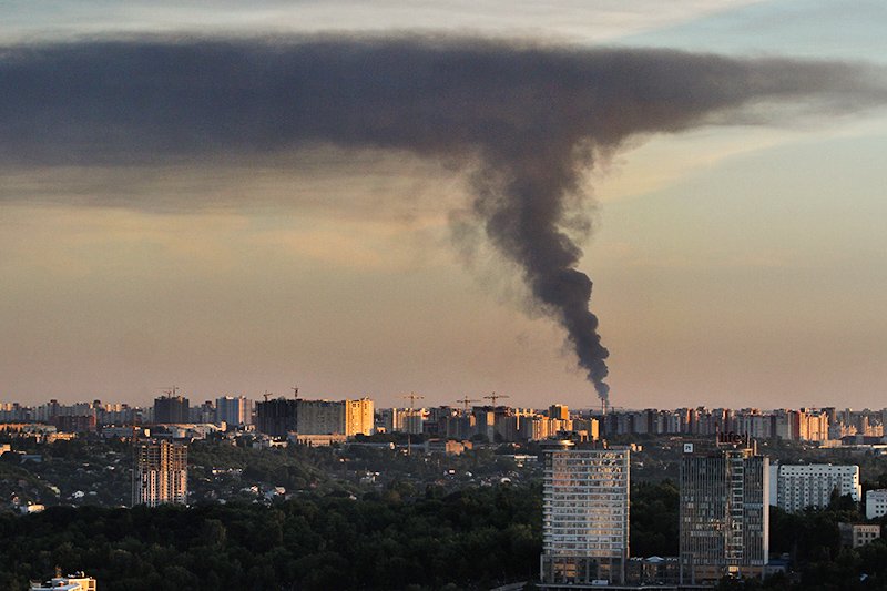 Очевидцы сообщают о многочисленных взрывах в Киеве / События на ТВЦ