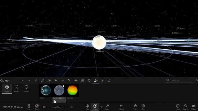 making 150 Earths orbit the sun in Universe Sandbox смотреть онлайн