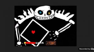 undertale:Big Sans vs chara