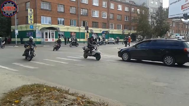 Закрытие-2015, проезд колонны по городу, "Агрегат", г.Шостка смотреть онлайн