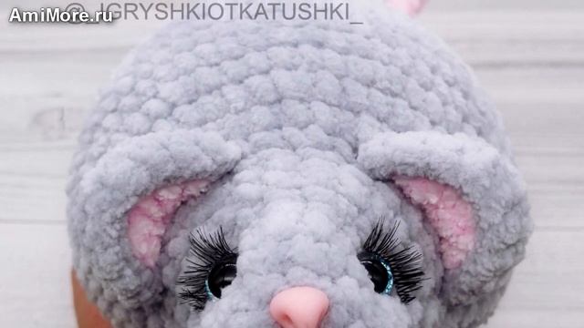 Амигуруми: схема Мышка Пухля. Игрушки вязаные крючком - Free crochet patterns.