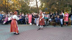 Плясать Барыню вышла молодежь.