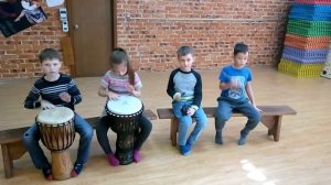 Играем ритм в размере 6/8 / djembe for kids