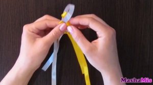 БРАСЛЕТ из двух лент /фенечка