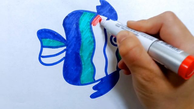 Рисуем ЗОЛОТУЮ РЫБКУ | Быстро и Легко #детскиерисунки #золотаярыбка
