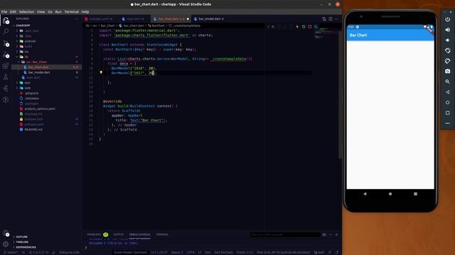 Fluter - Let's Draw a Bar Chart In Flutter App  || Flutter with Charts #1