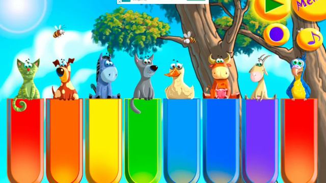 Детское пианино с животными. Маша играет. Челлендж. А как сыграешь ты? смотреть онлайн