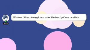 Windows : When cloning git repo under Windows I get "error: unable to create file  file ... (Is a d