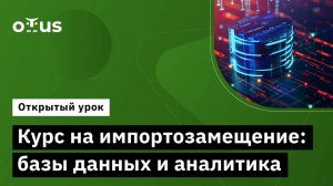 Курс на импортозамещение: базы данных и аналитика // Демо-занятие курса «BI-аналитика»