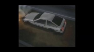 Takumi pulls a  360 (Initial D meme)