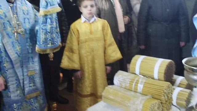 15.02.2018 Сретение Господне. Литургия. д. Остров.