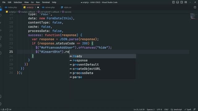 PHP Ajax - CRUD Application With Bootstrap 5 & Datatables Library || Drag & Drop Image Upload