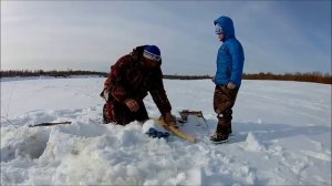Ловля налима и щуки на ерша. Иртыш. 17.03.2018