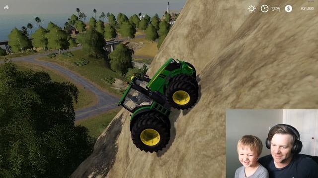 Is this the strongest tractor in Farming sim | FS19 hill climbing challenge | Tractors game смотреть онлайн