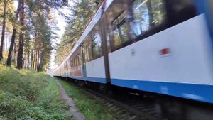 Электропоезд Иволга 2.0  ( ЭГ2ТВ - 033 ) с пригородным  сообщением Москва - Усово
