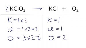 How to Balance KClO3 =  KCl + O2  (Decomposition of Potassium Chlorate)