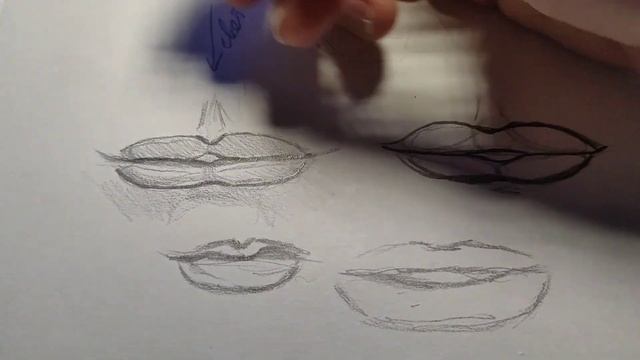 Как нарисовать реалистичные губы? |Как легко нарисовать губы смотреть онлайн