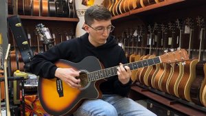 Акустическая гитара DeMarco DMTA40C Orchestra Sunburst Matte | SKIFMUSIC.RU