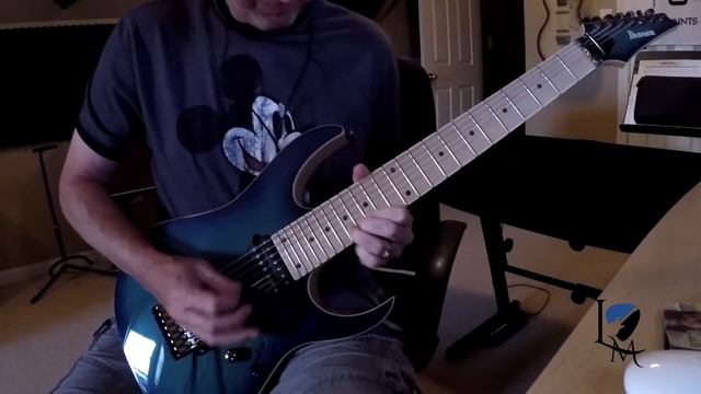 Ibanez RG752AHM NGB Prestige 7-String | Soloing over Djent track | By Tony Larremore смотреть онлайн