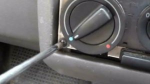 1999 Vw transporter T4 2.4 diesel Heater control panel removel