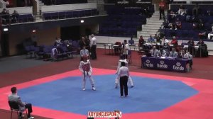 63kg Si Mohamed KETBI (BEL) vs (GRE) KONSTANTINIDIS Jordanis (-21 European TKD Championships 2015)