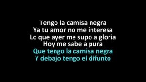 La camisa negra Juanes Karaoke Baritonos