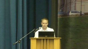 Алексей Торопов на конференции по выдвижению делегатов