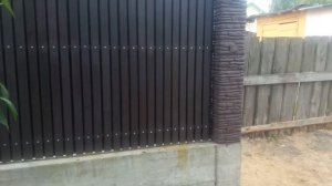 Забор из старой доски. Краска своими руками. DIY wooden fence
