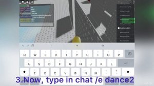 How to do the /e dance2 glitch in roblox