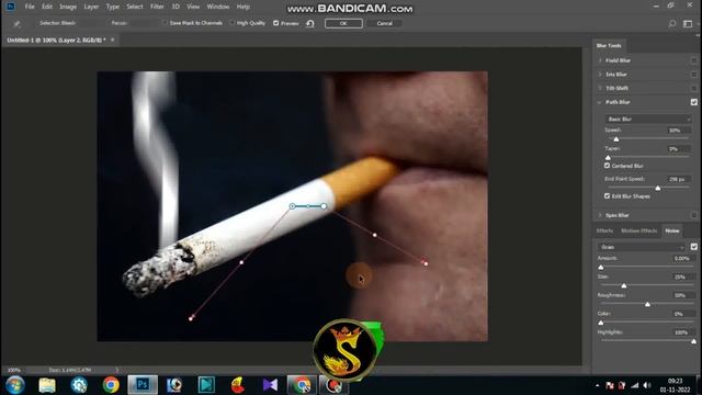 how to add smoke effect in photoshop || easy way to add smoke in photoshop || photoshop tutorial