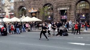 Kyiv. Street dance. Stefflon Don -16 Shots. From Lizzie & Julie.