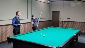 Невероятная техника удара Айдоса в бильярде