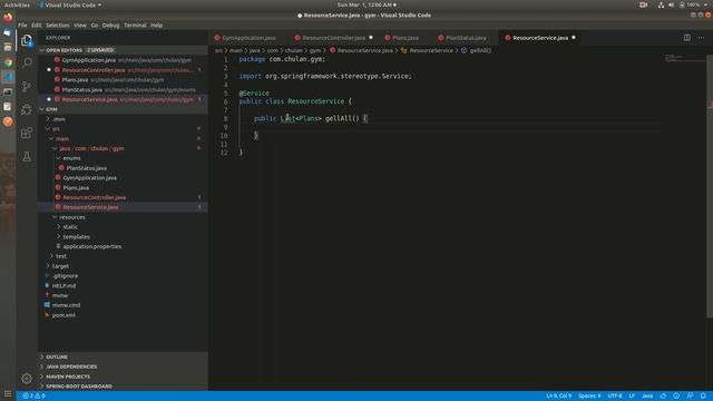 SpringBootApplication with RestController and a service |Java| VS-Code|Ubuntu 18.04 смотреть онлайн