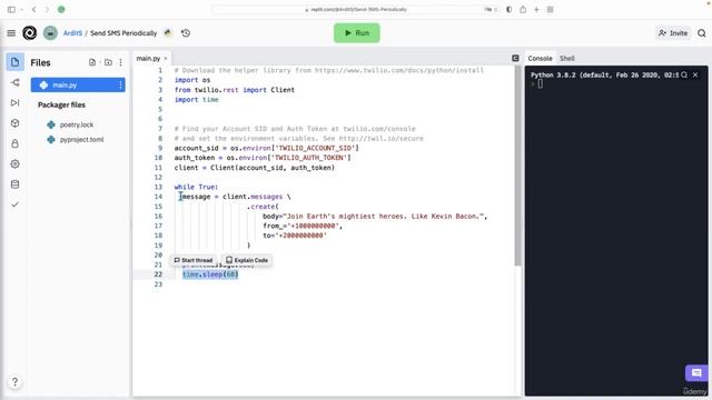 Send an SMS Periodically | Automate Everything with Python