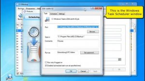 Backup Schedule using the Windows Task Scheduler - Z-DBackup English