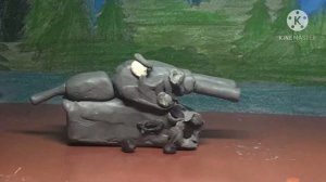 Пластилиновый мульт про танки.ПОРАЖЕНИЕ РАТТЕ.