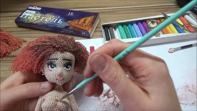 Каркасная кукла амигуруми крючком. Мастер-класс:тонирование тела.Обзор готовой куколки.Уход.Часть 9
