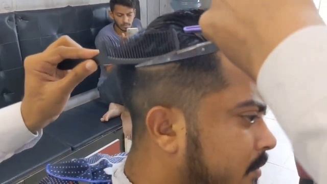 ASMR BARBAR - sloop Haircut with scissors #alrayaanhairstudio смотреть онлайн