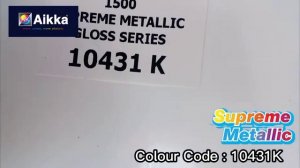 Aikka Paints 10431K Supreme Metallic Colour for Car Spray Painting. Colour Code : 10431K