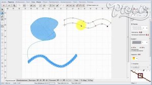 Объект колонка А в Embird Studio