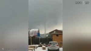 Большой смерч в Иркутской области