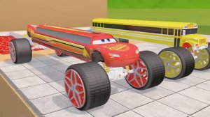 ЛИМУЗИНЫ Молния Маккуин, Монстр-трак, Полицейские машины, Пожарная машина, Автомобиль, Трактор