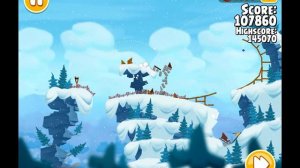 Angry Birds Seasons Ski or Squeal 🎿 All Levels
