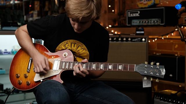 Gibson R9 Les Paul  2009 Heritage Cherry 'Burst  50th Anniversary  & Headstrong Lil' King S Amp смотреть онлайн