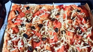 VEGAN PIZZA | ВЕГАНСКАЯ ПИЦЦА за 7 минут